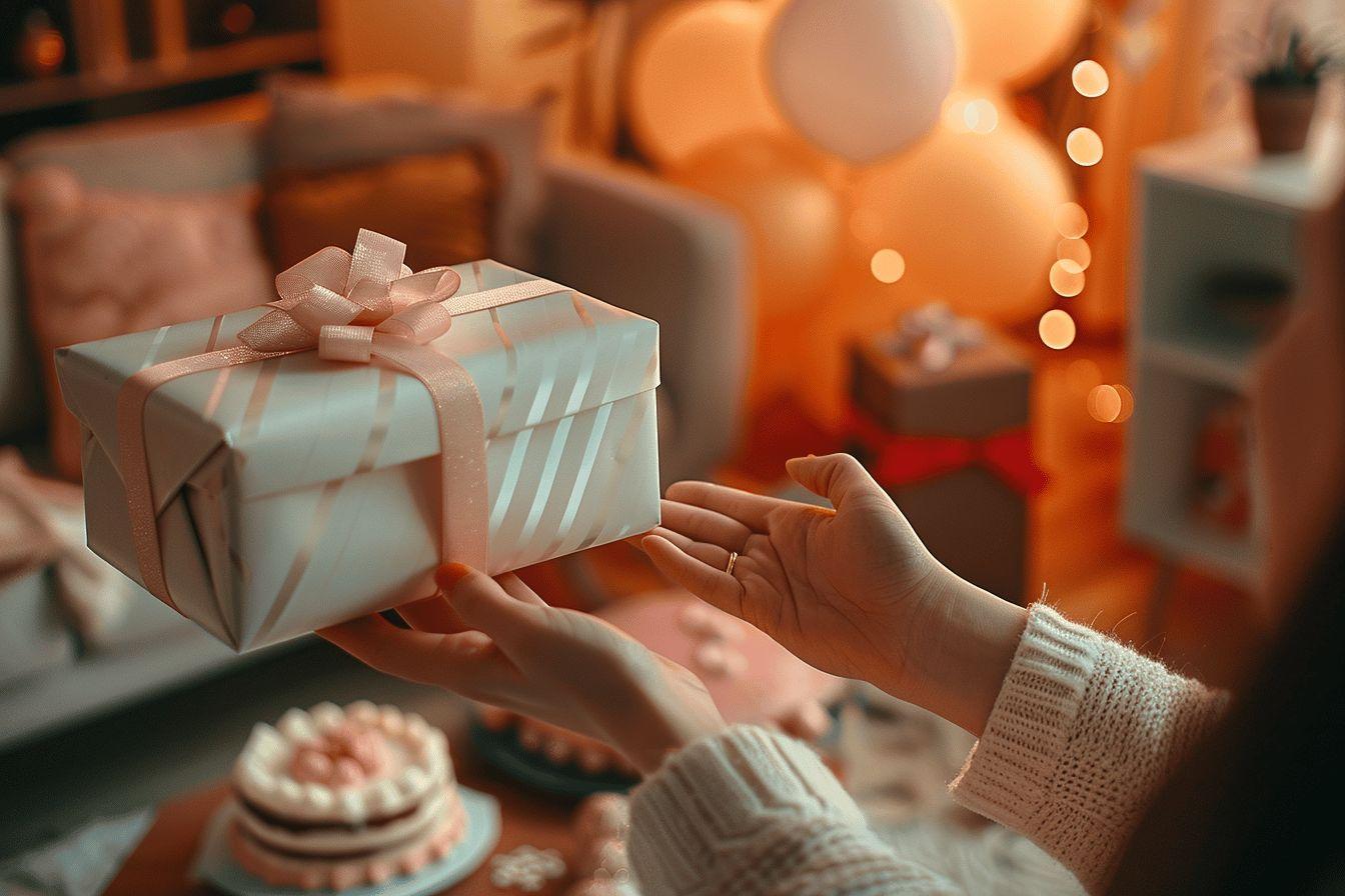 shooting photo cadeau d'anniversaire